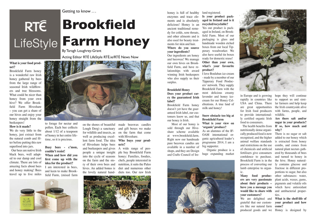 The RTÉ Guide - Getting to know Brookfield Farm Honey-Brookfield Farm