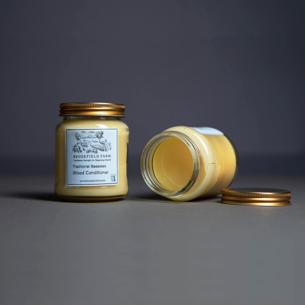 2 jar Set - Traditional Beeswax Wood Conditioner + Traditional Beeswax Furniture Polish
